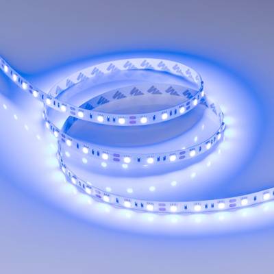 Светодиодная лента RT-B60-10mm 12V Blue (14.4 W/m, IP20, 5060, 5m) (Arlight, Открытый)