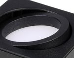Корпус светильника встраиваемый поворотный для насадок D70mm C7658 SWH белый песок 120*120*H25mm MR16 GU5.3