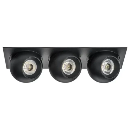 i537727272 Светильник INTERO LED 9W*3 850LM*3 24G ЧЕРНЫЙ 3000K (217537+217072+217072+217072)