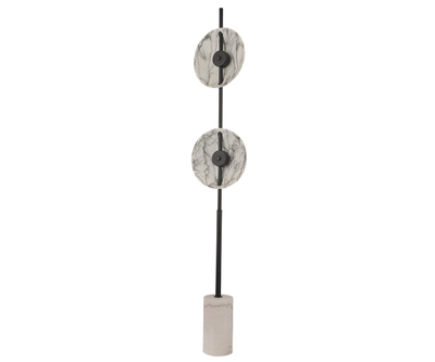 08451-2F,19(01) Торшер Велси черный/белый d32 h165 Led 2*6W (3000K) (комплект состоит из 2х коробок)