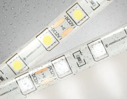 Светодиодная лента GS2102 5050 60Led/ 14.4W m/ 12V IP65 4500K/ 5000*10*2.87mm/ кратность резки 50mm (2 конт.)
