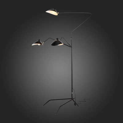 SL305.405.03 Торшер ST-Luce Черный/Черный, Белый E27 3*60W
