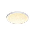 7661/24L MITRA LED SN 090 Светильник пластик/белый LED 24Вт 3000/4000K D300 IP40 OMEGA WHITE