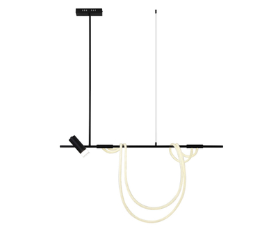08039K-120A,19 Подвес диммируемый Кайли черный L120 h120 Led 40W+GU10 1*10W (4000K) с пультом ДУ