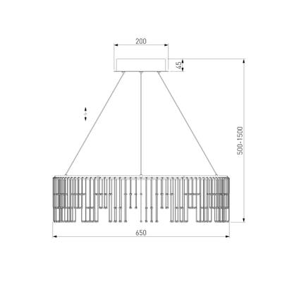 Подвесной светодиодный светильник 454/1, LED