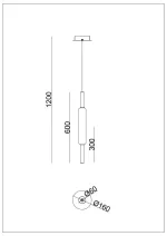 Подвесной светильник Arte lamp RIGLA A6840SP-12SM, 1хLED