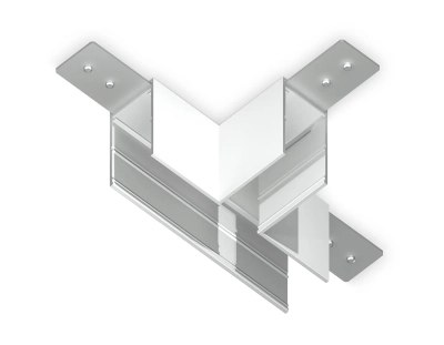 Коннектор Т-образный для накладного шинопровода Magnetic 220V GL1035 WH белый 105*75*52 (соединители в комплекте)