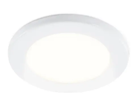 Светильник встраиваемый TN6630 WH белый IP44 GX53 D100*60