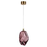 7113/4LA L-VISION ODL25 Подвесной светильник бронзовый/винное стекло/металл IP20 LED 4W 300Лм 3000K 200° 220V GEMME