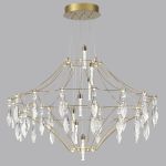 7000/51L CLASSIC ODL_EX25 81 Люстра золото/металл/хрусталь IP20 LED 51W 4000K FLAMENCO