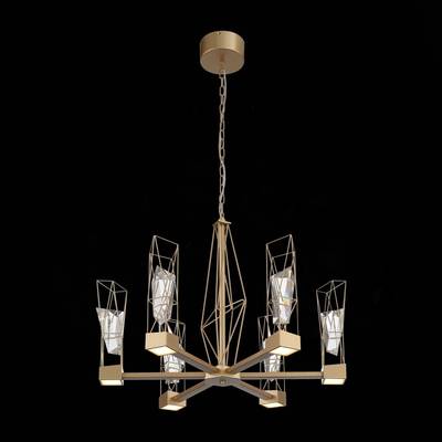 SL815.203.06 Люстра подвесная ST-Luce Матовое золото/Матовое золото, Прозрачный LED 6*8W 4000K