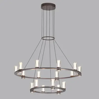 7143/110L HIGHTECH ODL26 513 светильник темный никель/акрилл/металл IP20 LED 93W 5960Лм 3000K 220V DEFANCE