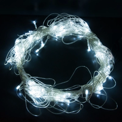 Новогодняя гирлянда сеть белый 1,5*1,5м IP20 300-001 белый, LED
