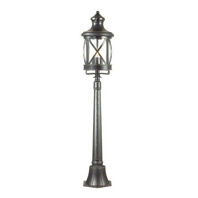 4045/3F NATURE ODL18 751 черный/золотая патина Уличный светильник, 124см IP44 E14 3*60W 220V SATION