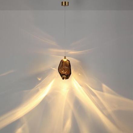 7112/4LA L-VISION ODL25 Подвесной светильник  бронзовый/коньячн. стекло/металл IP20 LED 4W 300Лм 3000K 200° 220V GEMME