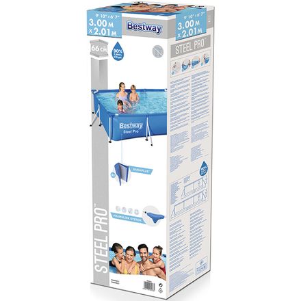 Бассейн каркасный Steel Pro 259х170х61см, 2300 л, Bestway 56403