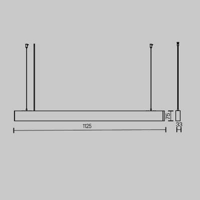 Подвесной светильник Basis 2700K-6000K 36Вт 100°, P051PL-36W2.7-6K-B. TM Maytoni