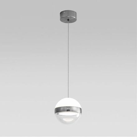 5037/9L L-VISION ODL24 389 никель/прозрачн/молочный/металл/акрил Подвес LED 9W 4000K 480лм RONI