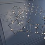 Подвесная светодиодная люстра 90169/12 черный жемчуг
