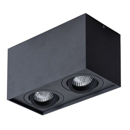 Точечный накладной светильник Arte Lamp FACTOR A5544PL-2BK, 2хGU10