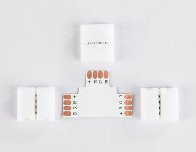 Соединитель T для светодиодной ленты 5050 12/24V (4 конт.) GS7001 (5шт)