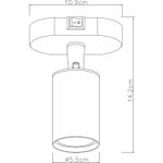 Спот Arte Lamp AQUARIUS A3226AP-1BK, 1хGU10