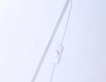 Светильник напольный с выключателем на проводе TR97612 WH белый E27 max 40W D245*1760