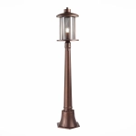 SL080.415.01 Светильник уличный наземный ST-Luce Темный кофе/Прозрачный, Темный кофе E27 1*60W