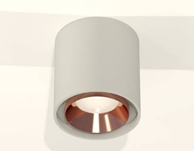 Комплект накладного светильника XS7724005 SGR/PPG серый песок/золото розовое полированное MR16 GU5.3 (C7724, N7035)