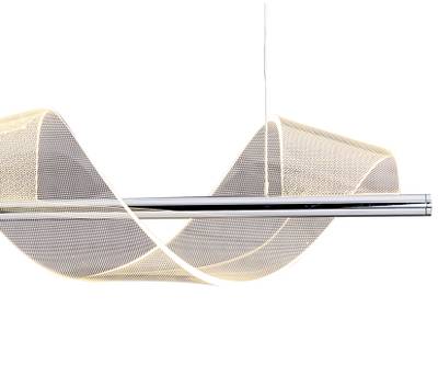 08042-2AS,02 Подвес Илина хром w90*20 h150 Led 28W (4000K)