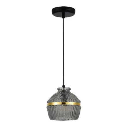 SL1661.413.01 Светильник подвесной ST-Luce Черный/Дымчатый E27 1*40W