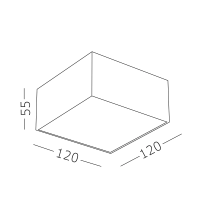 ST608.542.12 Светильник потолочный Белый LED 1*12W 4000K 1 080Lm Ra>90 120° IP20 L120xW120xH55 220V
