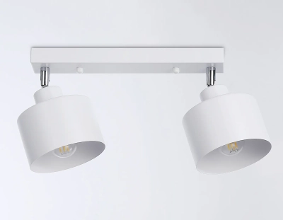 Настенно-потолочный спот в стиле лофт TR8141/2 WH белый E27*2 max 40W 340*120*180