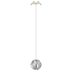 5085/5L L-VISION ODL25 563 золото/прозрачный/металл/акрил Подвес LED 5W 4000K 240Лм JEMSTONE