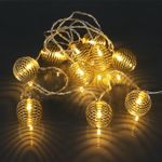 A-467 гирлянда светодиодная, прозрачный провод 2м, 10 LED с насадками