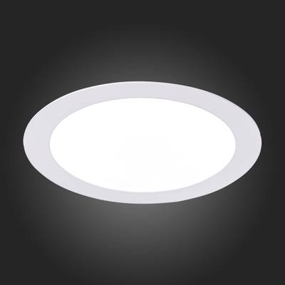 ST209.548.15 Св-к встр. Белый LED 1*15W 4000K 1 080Lm Ra80 110° IP20 D190xH8 90-265V