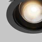 Встраиваемый светильник Линза / Lens 12 Вт 3000 К 70° IP44, DL105-12W3K-B. TM Maytoni