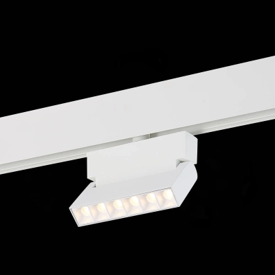 ST362.536.06 Магнитный трековый светильник белый LED 1*6W 3000K 532Lm Ra>80 36° IP20 L120xW22xH134 48V