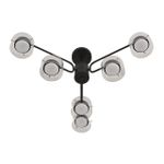 8349/6C COMFI черный/прозрачный, металл/стекло Светильник потолочный LED GX53 6*7W 220V NATALINA