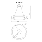Подвесная люстра Modum FL1030-6P, LED