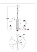 Подвесная люстра Arte Lamp MATAR A4027LM-6PB, 6хE14