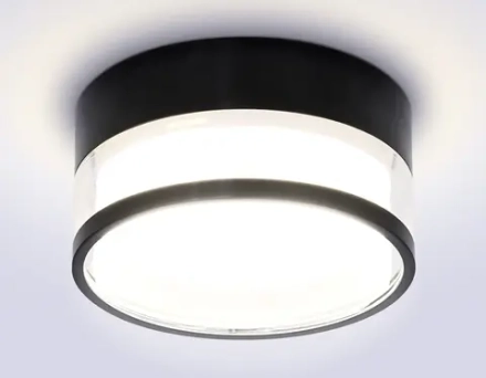 Светильник накладной TN5506 SBK/CL черный песок/прозрачный GX53 D85*43