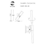 SL947.201.02 Бра ST-Luce Золотистый/Белый G9 2*3W