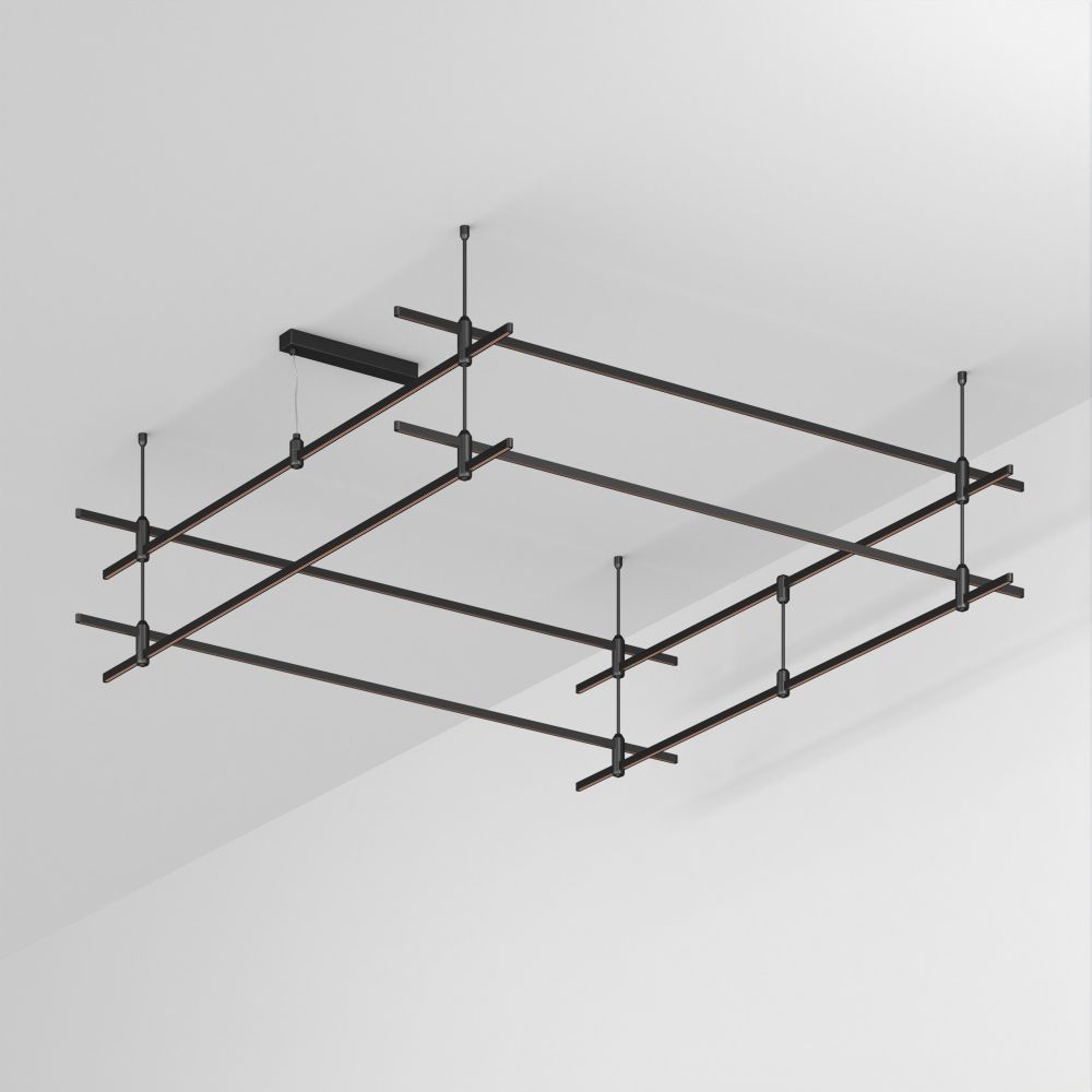 Основание ART-APRIORI-QUADRAT-2-ROD-400-2000x2000 (BK) (Arlight, IP20 Металл, 3 года)