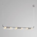 8258/6 SUSPENTIONI LN26 серебро/прозрачный, металл/стекло Подвес G9 6*20W 220V TORONTO