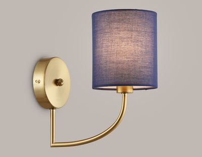 Светильник настенный LH71275 BS/DB латунь/темно синий E14 max 40W 225*120*250