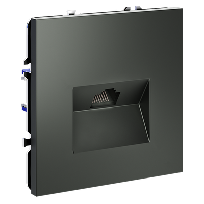 VLS060106 Розетка компьютерная встраиваемая VOLTUM S70 RJ45 кат.6, (титан) (ТМ Maytoni)