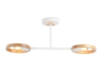 Подвесной светильник со сменной лампой TR8243/2 WH/LWD белый/светлое дерево E27/2 max 40W 590*165*220