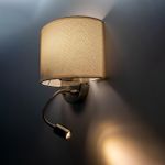 Citilux Декарт CL704306 Бра с бежевым абажуром и диммером