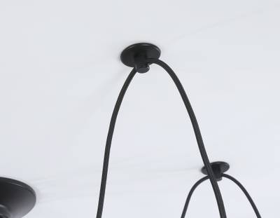 Подвесная люстра в стиле лофт TR8178/6 BK черный E27 max 40W D630*910